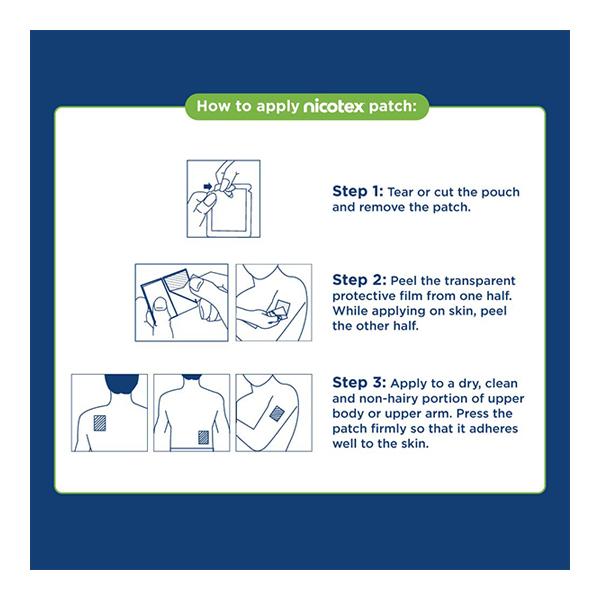 Nicotex Nicotine Transdermal 14 mg Patch - Nicotine Gums/Lozenges