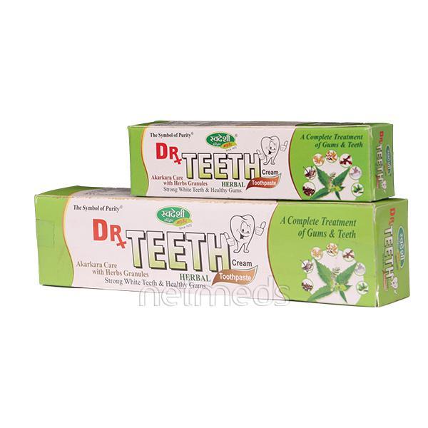 Netmeds | Swadeshi Dr.Teeth Cream Herbal Toothpaste 100 gm