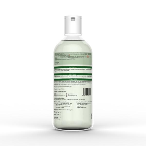 CGG Cosmetics Aloe Vera Micellar Water- for All Skin Types 300 ml - Face Wash & Cleansers