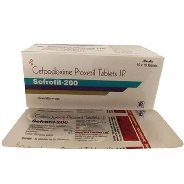 SEFROTIL 200mg Tablet 10's - Bacterial Infections-Cep
