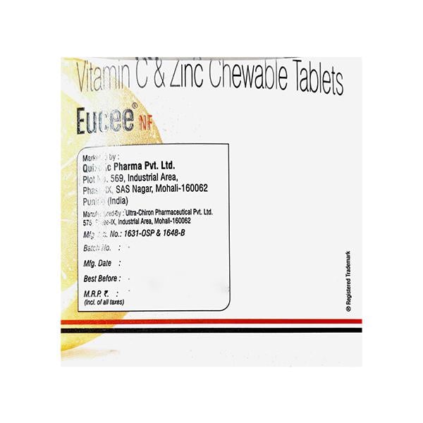 EUCEE NF SUGAR FREE ORANGE FLAVOUR Tablet 15's - Supplements-Vam