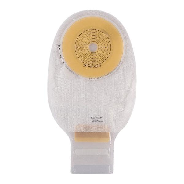 Bao Health One Piece Open Ostomy Bag with Filter & Velcro Closure (1146001F) (15 - 60 mm) 20's - Bags