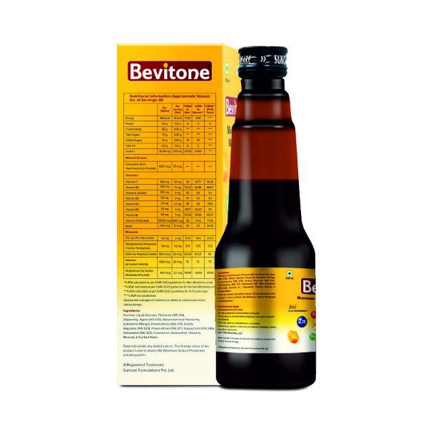 Suncare Bevitone Multivitamin Syrup - Mango 200 ml - Multi-Vitamins