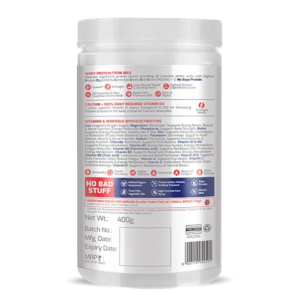 Gritzo SuperMilk Nutrition Drink Powder for Girls (13+ yrs) - Double Chocolate 400 gm - Nutritional Supplement