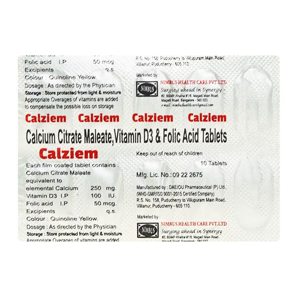 CALZIEM Tablet 10's - Supplements-Vam