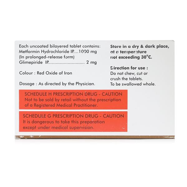 Diapride M2 Forte Tablet 10'S - Diabetes-Ant