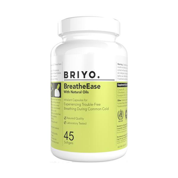 Briyo BreatheEase Softgel 60's - General Health