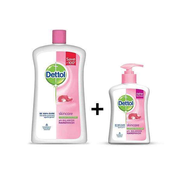 Dettol Handwash Combo Pack (Sensitive 900 ml + Original 200 ml) - Hand Wash & Soaps