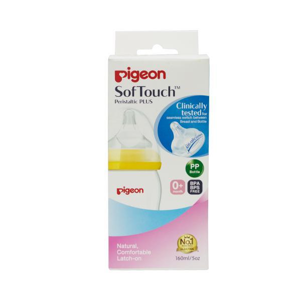Netmeds | Pigeon Wn Nursing Bottle  with Plus Type Nipple - Yellow 160 ml