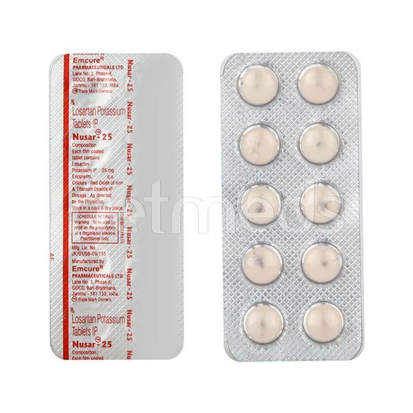 Nusar 25mg Tablet 10'S - Hypertension-Ang