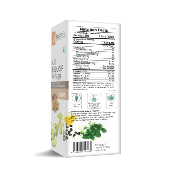 Krishna's Herbal & Ayurveda Fat Reducer Juice 1000 ml - Ayurvedic Juices