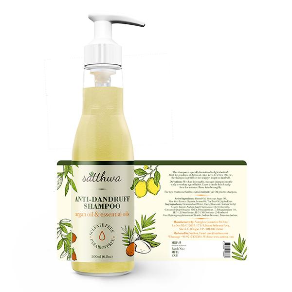Satthwa Anti-Dandruff Shampoo - Argan Oil & Essential Oils 200 ml - Shampoos