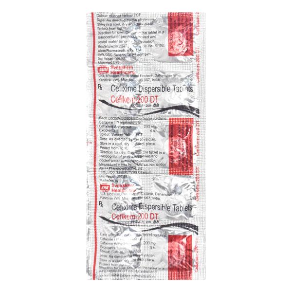 CEFIKEM DT 200 Tablet 10's - Bacterial Infections-Cep