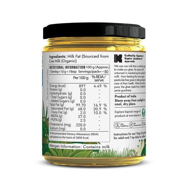 Kapiva Organic Cow Ghee 500 ml - Health Products