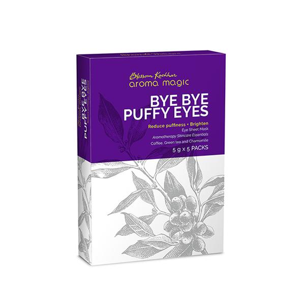 Netmeds | Aroma Magic Eye Mask Sheet - Bye Bye Puffy Eyes (Pack of 5 x 5 gm)