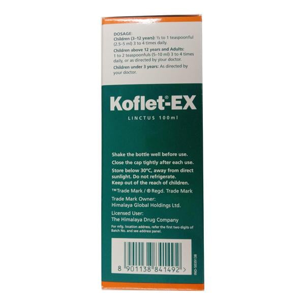 Himalaya Koflet-Ex Linctus 100 ml - Cough & Cold (Ayush)
