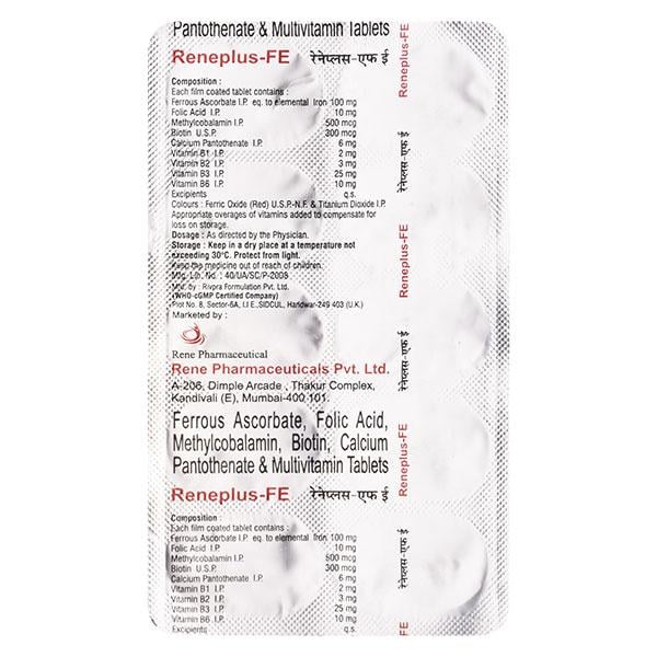 RENEPLUS FE Tablet 10's - Supplements-Vam