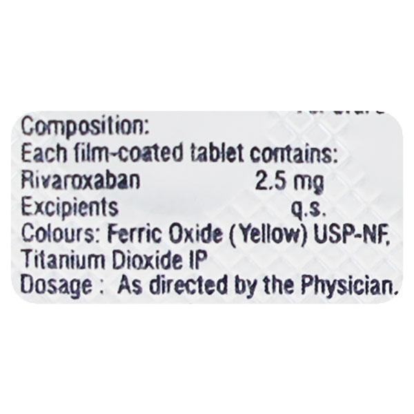 RIVOXAMAC 2.5 Tablet 10's - Blood Clot-Ant