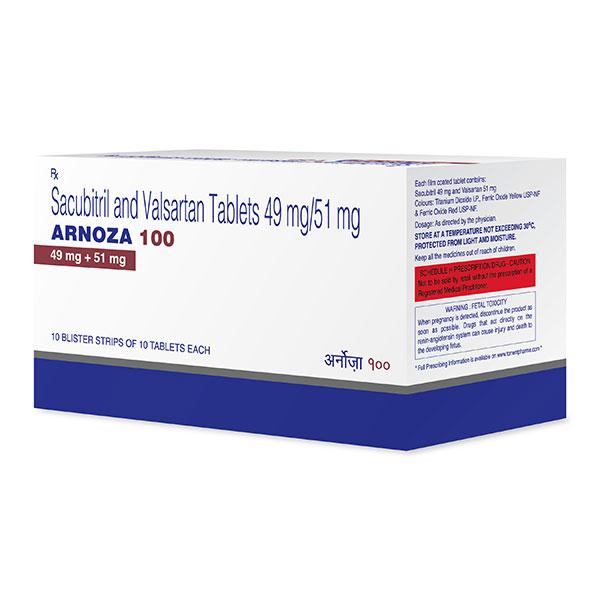 ARNOZA 100 Tablet 10's - Heart Failure-Ant