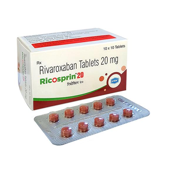 RICOSPRIN 20mg Tablet 10's - Blood Clot-Ant