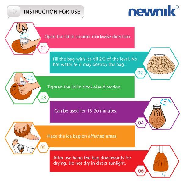 Newnik Cool Pack/Ice Bag (IC900) - Brown - Hot Pack/Ice Bag