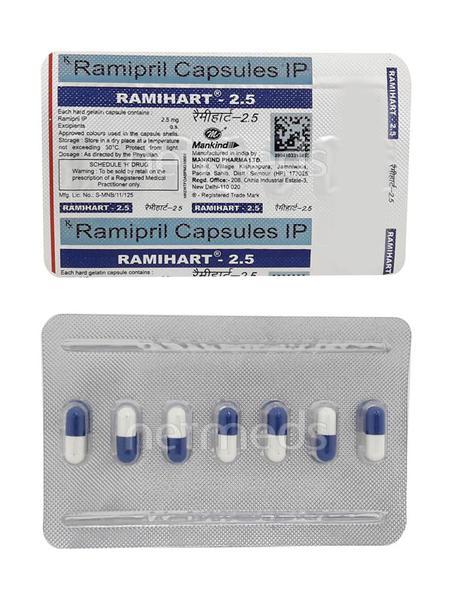 Ramihart 2.5mg Capsule 7'S - Hypertension-ACE