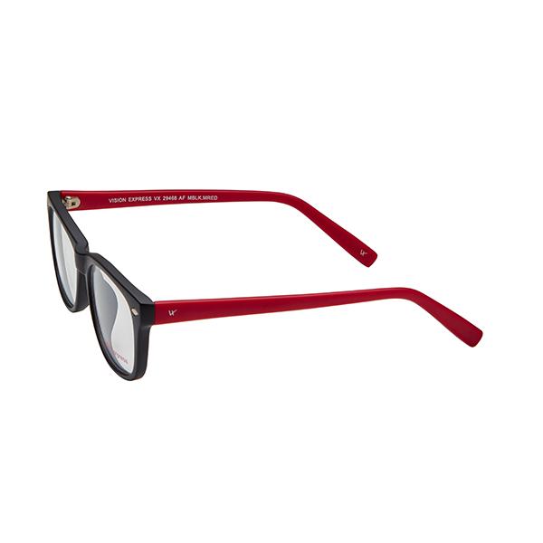 Vision Express 29468 Black Almond Eyeglasses (Including Anti-Reflective Coating Lens) 1's - Wearables Eye Glasses