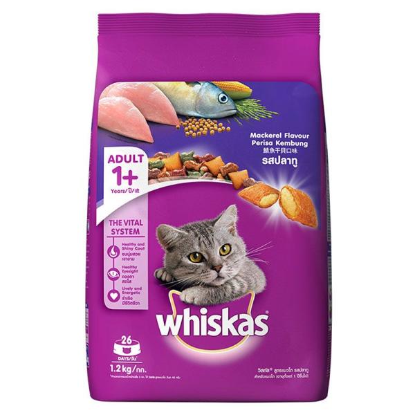 Netmeds | Whiskas Adult Mackerel Flavor 1200 gm