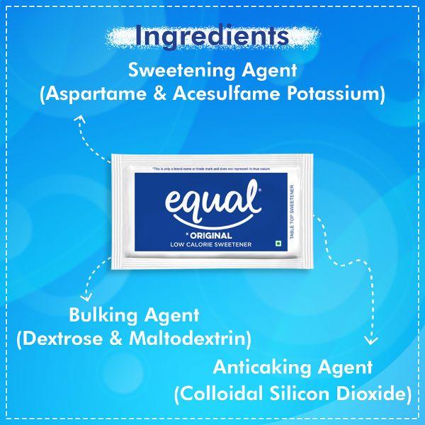 Equal Original Low Calorie Sweetener Sachets 100's - Sugar Substitute