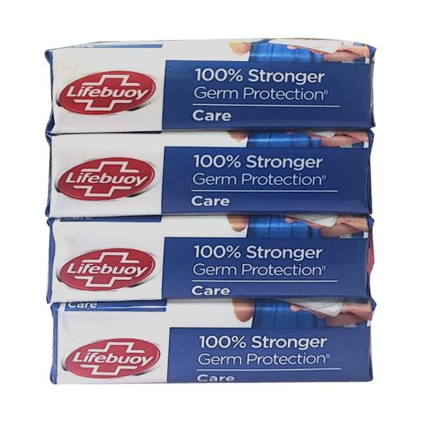 Lifebuoy 100 % Stronger Germ Protection Care Soap (Pack of 4 x 100 gm) 1's - Soaps