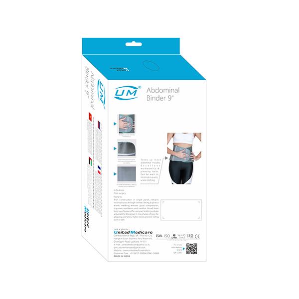UM Abdominal Binder (9 Inch) (A10) (L) 1's - Back/Abdomen Supports