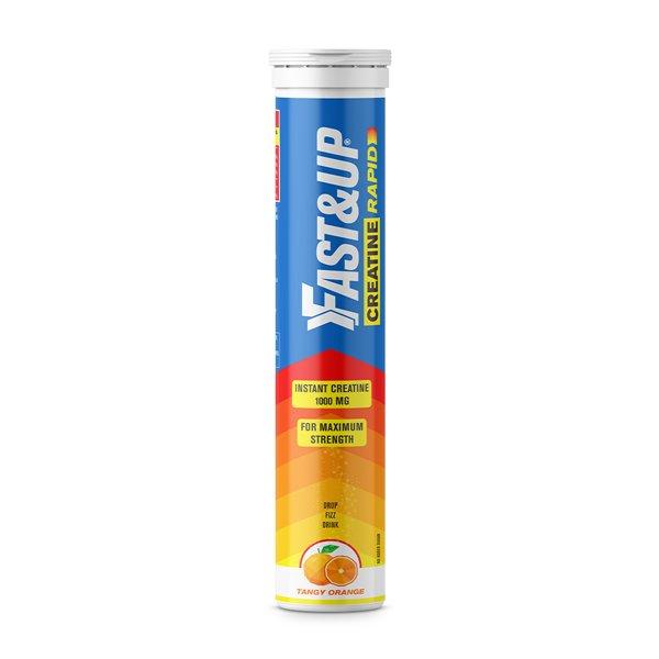 Fast&Up Creatine Rapid Effervescent Tablet - Tangy Orange Flavour 20's - Workout Essentials