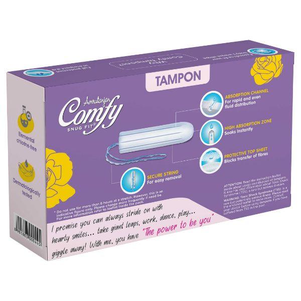 Amrutanjan Comfy Tampon with Disposable Bag - Super 16's - Tampons