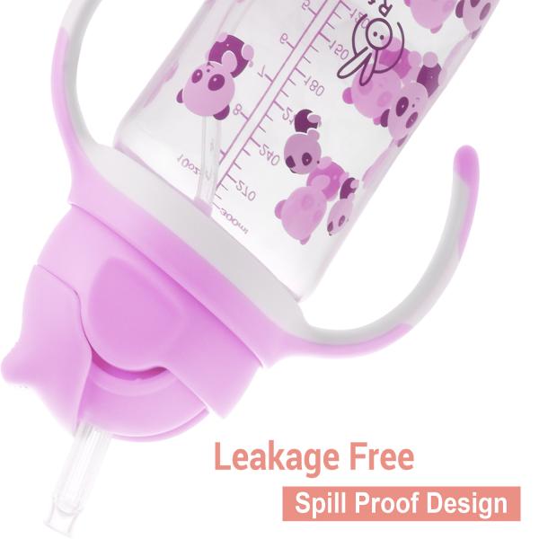 R For Rabbit Bubble Straw Sippers - Pink 1's - Pacifiers & Teethers