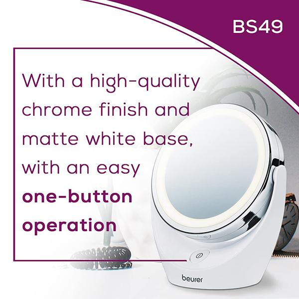 Beurer Lighted Vanity Mirror (BS49) - Hair Removal Accessories