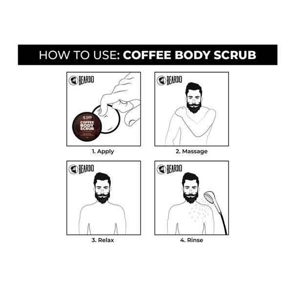 Beardo Body Scrub - Coffee with Chocolate 200 gm - Scrubs & Exfoliants