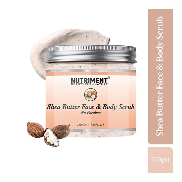 Netmeds | Nutriment Face & Body Scrub - Shea Butter 250 gm