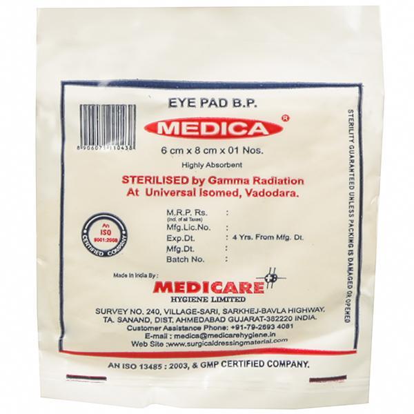 Netmeds | Medica Eye Pad B.P. (6 cm x 8 cm)