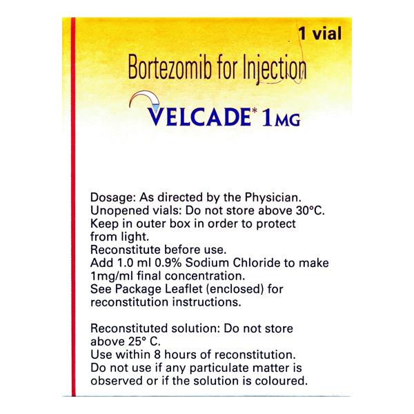 Velcade 1mg Injection 1's - Cancer Oncology-Tar