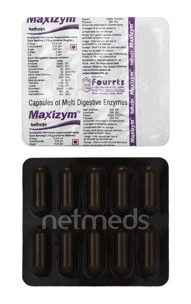 Maxizym Capsule 10'S - Pain relief-Ant