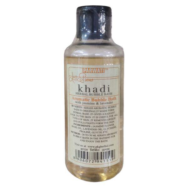 Khadi Herbal Aromatic Bubble Bath - Jasmine and Lavender 210 ml - Shower Gels & Body Wash