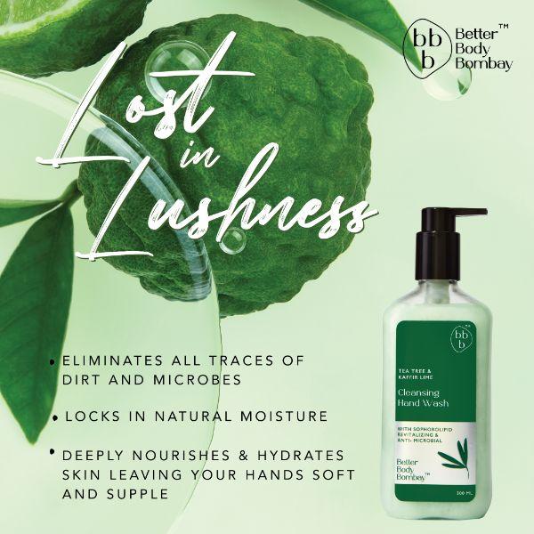 BBB Better Body Bombay Cleansing Hand Wash- Tea Tree & Kaffir Lime 300 ml - Hand Wash & Soaps