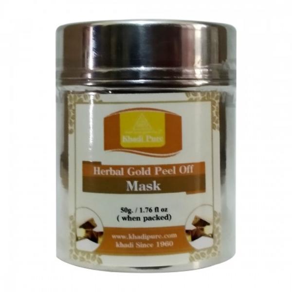 Khadi Pure Herbal Peel Off Mask - Gold 50 gm - Face Packs