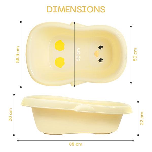 R for Rabbit Kidde Kingdom Bath Tub - Yellow - Bathing Essentials