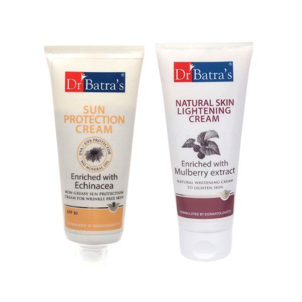 Netmeds | Dr Batra's Skin Care Kit (Sun Protection SPF 30 Cream + Natural Skin Lightening Cream)