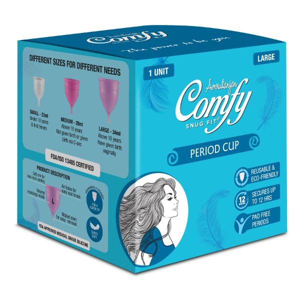 Netmeds | Amrutanjan Comfy Snug Fit Period Cup - Large 1's