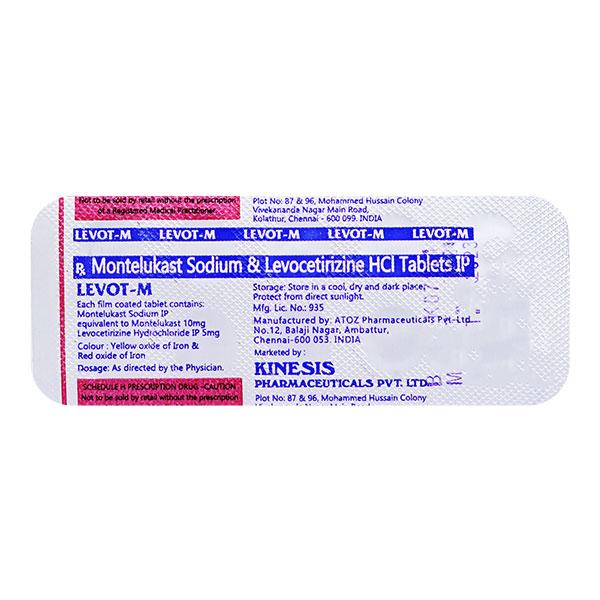 Levot M Tablet 10'S - Allergies-Ant