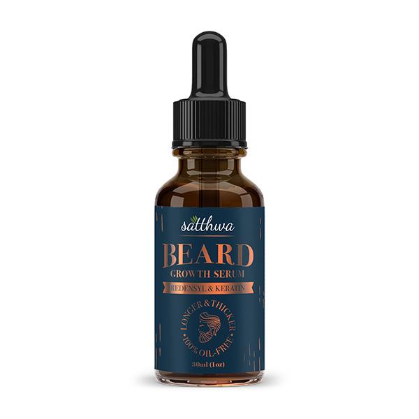 Satthwa Beard Growth Serum - Redensyl & Keratin 30 ml - Beard Serum
