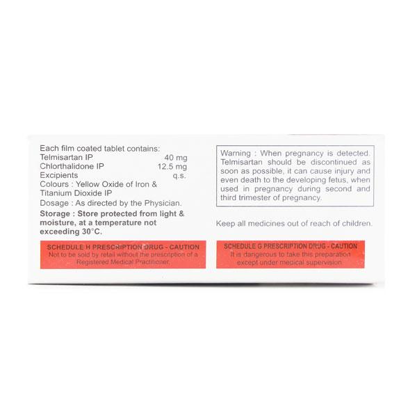 Telcure CH 40/12.5mg Tablet 10'S - Hypertension-Ang