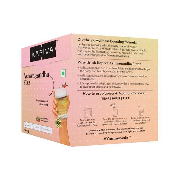 Kapiva Ashwagandha Fizz Effervescent Powder 100 gm - Ashwagandha